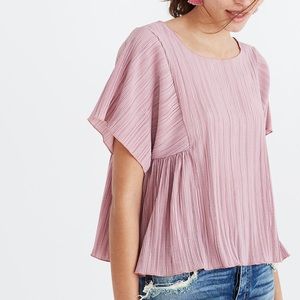 Madewell Texture and Thread Micropleat Top